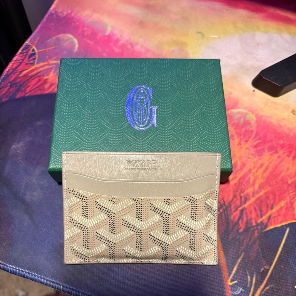 Goyard Beige Card Holder